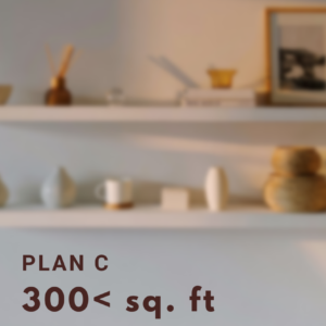 Plan C (300 sq. feet or below)