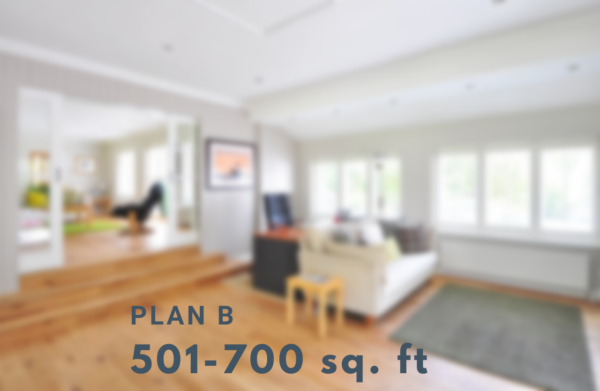 Plan B (501-700 sq. feet)